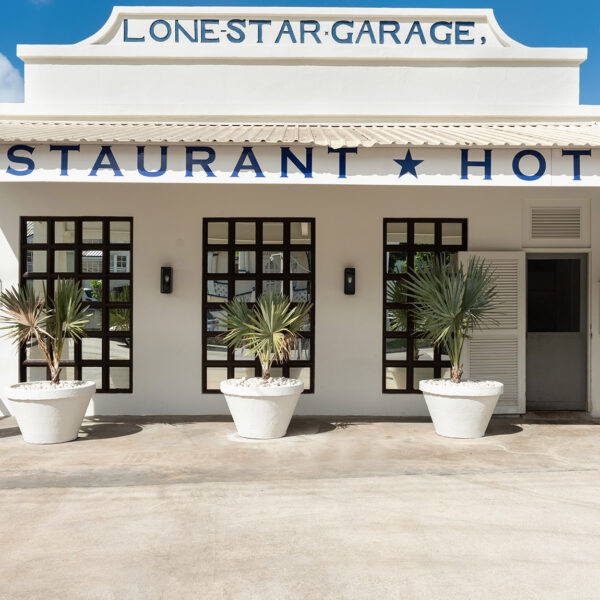 Entrance to the Lone Star Hotel and Restaurant Barbados